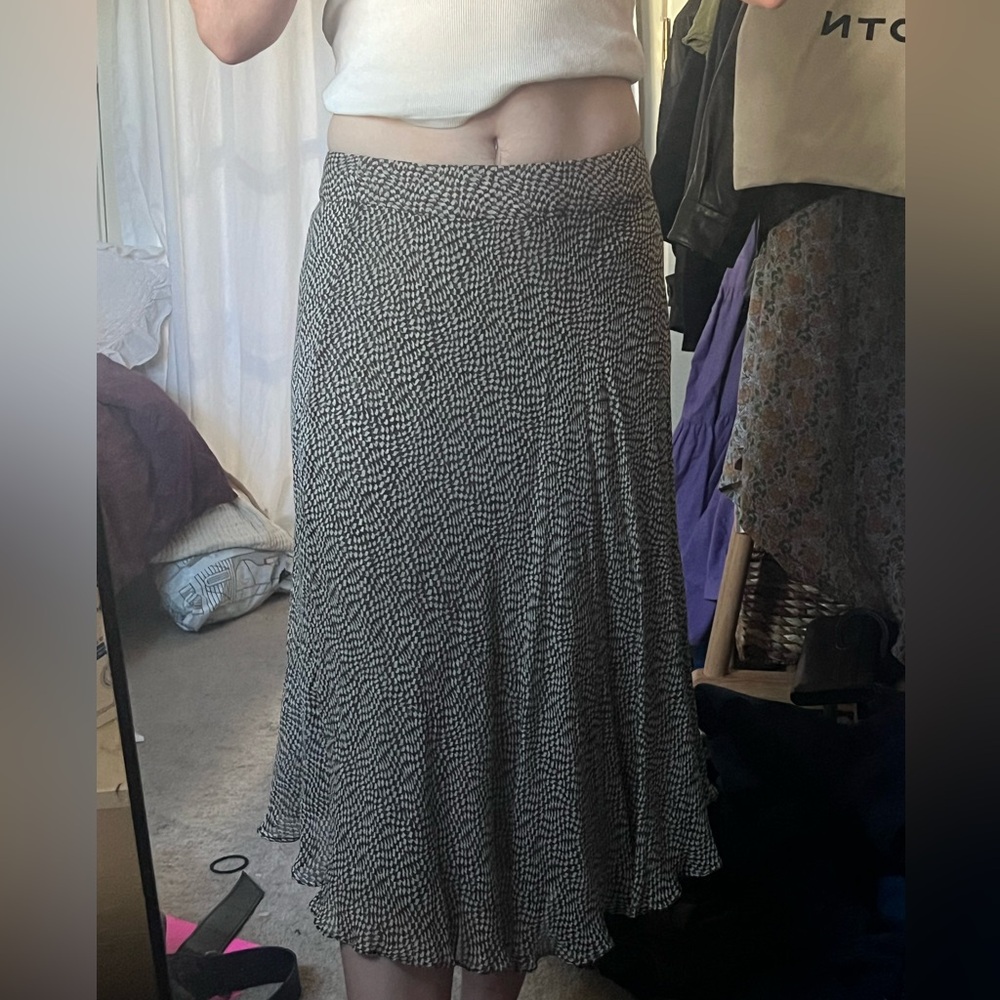 90’s 100% Silk Patterned Skirt